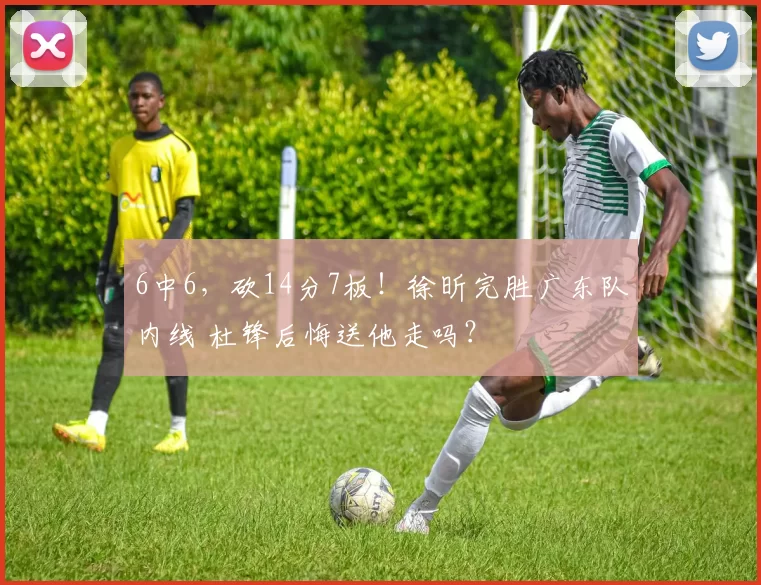 6中6，砍14分7板！徐昕完胜广东队内线 杜锋后悔送他走吗？